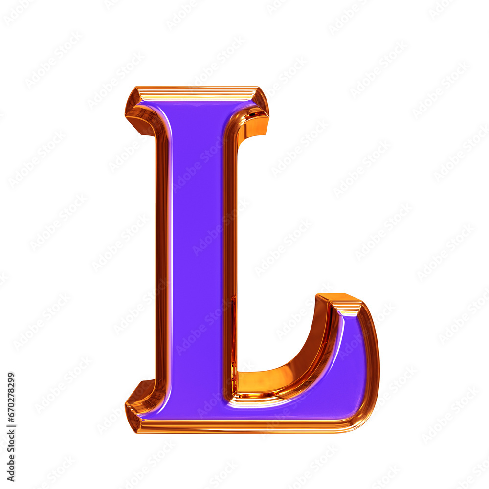 Blue symbol in a redheaded frame. letter l Blue symbol in a redheaded frame. letter l
