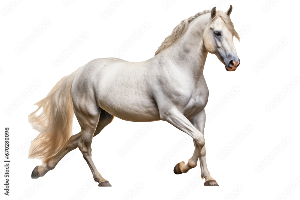 A mare with a sleek, muscular build, image that looks painted. generative ai A mare with a sleek, muscular build, image that looks painted. generative ai