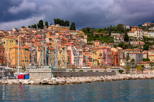 The port and the old part of town  French Riviera  France
