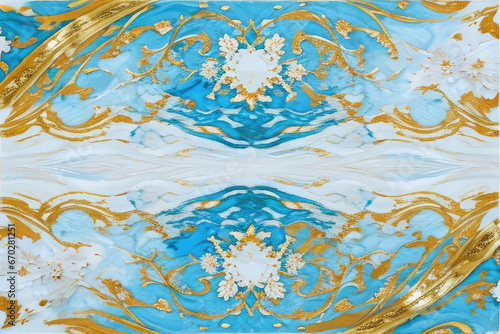 Exquisite artistry showcasing intricate details in the style of Art Nouveau, spanning the entirety of the canvas. This masterpiece, trending on ArtStation, is captured in sharp focus through a studio 