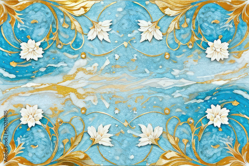 Exquisite artistry showcasing intricate details in the style of Art Nouveau, spanning the entirety of the canvas. This masterpiece, trending on ArtStation, is captured in sharp focus through a studio 