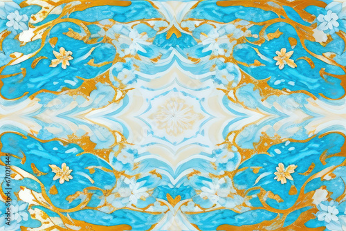 Exquisite artistry showcasing intricate details in the style of Art Nouveau, spanning the entirety of the canvas. This masterpiece, trending on ArtStation, is captured in sharp focus through a studio 