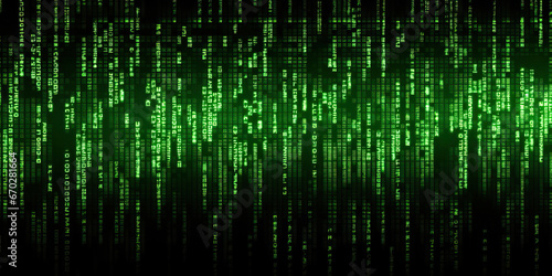 A Vibrant Binary Code Background with Numbers