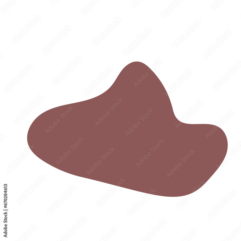 Muted red abstract shapes vector 