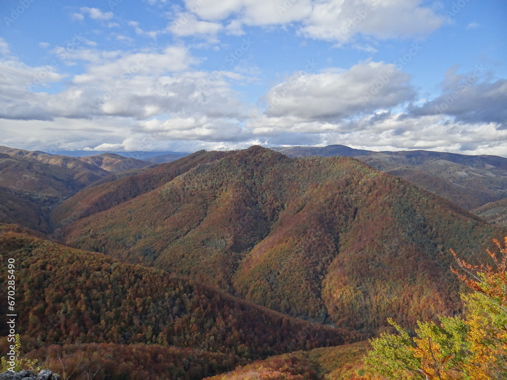 mountains landscape in autumn
