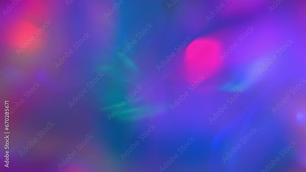 Multicolored highlights and bokeh. Magenta pink purple blue neon colors. Rays of light through the crystal. Magic ball, festive blurry background Multicolored highlights and bokeh. Magenta pink purple blue neon colors. Rays of light through the crystal. Magic ball, festive blurry background