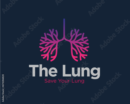 lungs health logo designs for medical service and consult