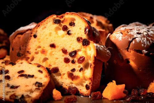 Handmade Christmas Panettone, baked with care to guarantee perfection in flavor photo