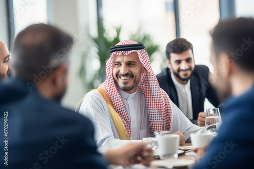 Inter-Cultural Business Meeting with Arabian Businessman