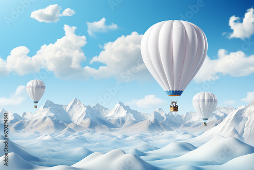 hot air balloon in sky photo