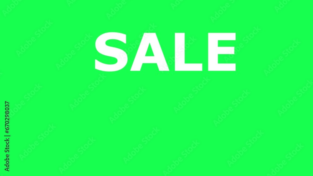 Animation SALE Up to 50 percent OFF slogan for online e-commerce business, motion effect video footage on green screen Animation SALE Up to 50 percent OFF slogan for online e-commerce business, motion effect video footage on green screen