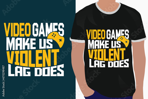 basketball typography graphic t-shirt design. video games make us violent lag does