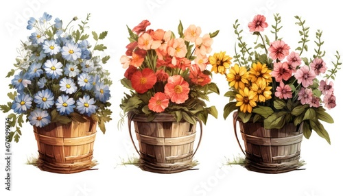 Wallpaper Mural Diverse Basket Styles in Art Torontodigital.ca