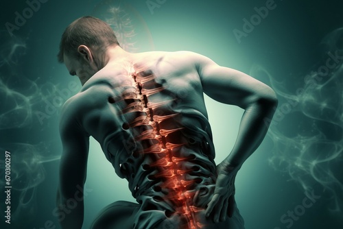 pain back lower ache adult anatomy athlete back backache background body bodybuilder bone care caucasian concept figure grey hand health healthy holding injury isolated male man massage