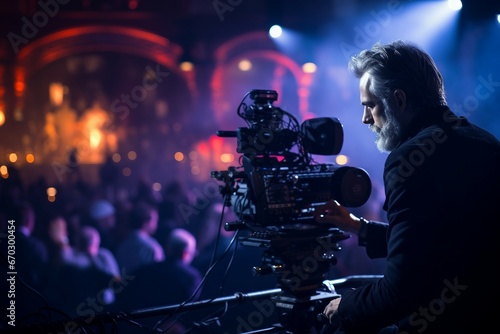 business recording video professional camcorders concerts live broadcasting filmmaker the action activity background black blur broadcast camcorder camera cameraman cinema closeup concert photo