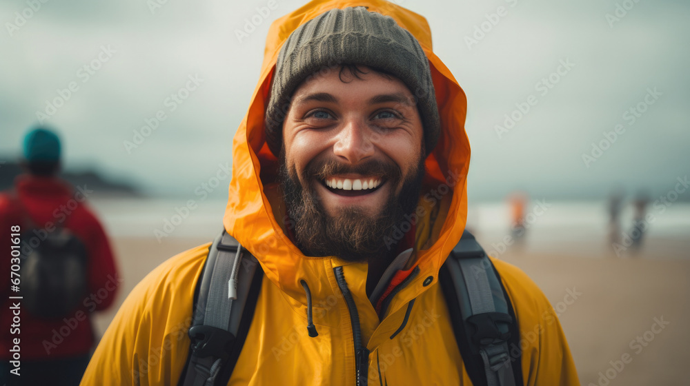 person expressing joy on a beach generative ai person expressing joy on a beach generative ai