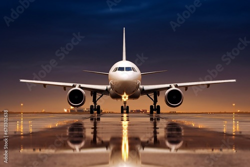 runway Airbus aircraft aeroplane aerodrome blue business cockpit copy space corporate exclusive executive expensive field flight fly jet luxurious luxury modern parked plane private sky technology