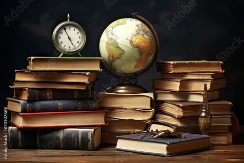 books school Old aged antique apple back to black board book bookcase brownish burned chalk blackboard class classroom clock copy space cover culture damage delicious desk dictionary diet photo