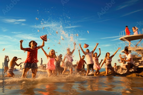 party beach people enjoyment summer adult happiness young fun leisure woman vacation friendship sea joy group recreational togetherness dancing man travel outdoors youth © sandra