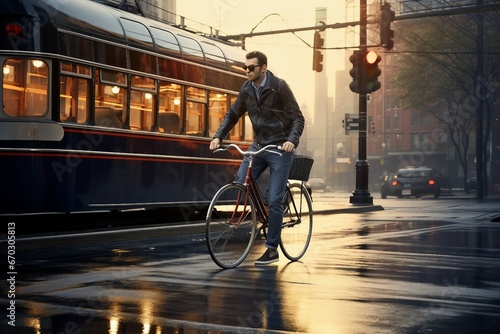 transportation city best   bicycle bike businessman man style hipster retro smile sunglasses lifestyle vintage young beard people backpack gear guy city sport urban stylish fashion happy photo