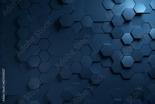 backdrop rendering 3d illustration space center radial placeholder texture background navy blue dark hexagonal three-dimensional abstract art business mobile phone concept connection photo