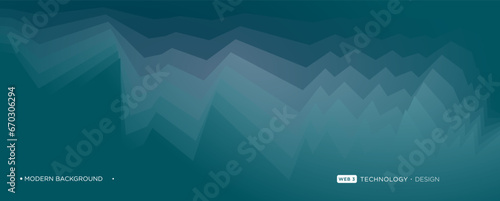 Flowing particles wave pattern of blue and black color isolated on a black background. Vector in concept of AI technology, science, and music.