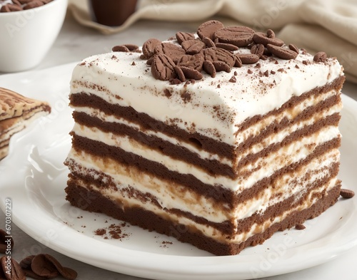 piece of cake, piece of chocolate cake, piece of cake on a plate, Mouthwatering Tiramisu