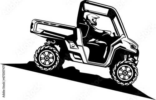 utv logo design vector	art