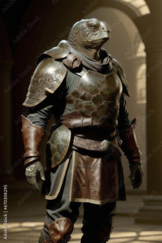 Fantasy RPG Character Tortle Turtle In Shell Armor Anthromorphic Fantasy RPG Character Tortle Turtle In Shell Armor Anthromorphic