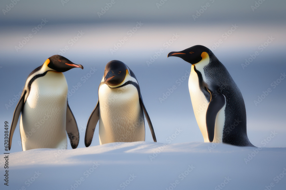 Fototapeta premium wildlife photography of penguins