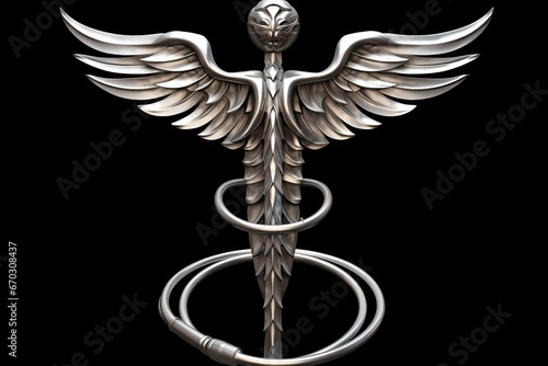 caduceus medical symbol chrome check-up medicine snake make well doctor experiment heal healing health good hospital laboratory medicals mixture pharmaceutical physician practitioner practice
