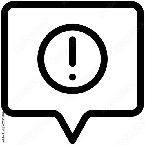 alert chat icon