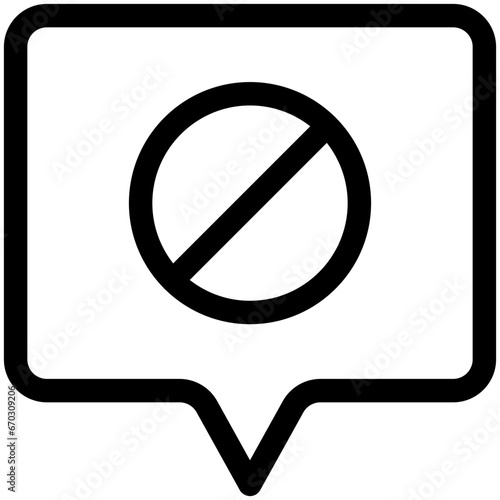 blocked chat icon