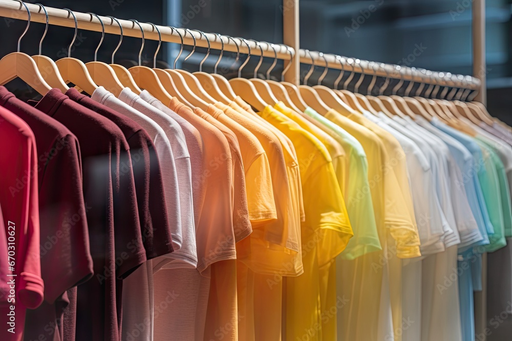 Φωτογραφία store hangers clothes clothing retail shop hanger shopping rack shirt fashion sa