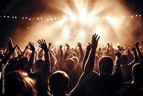 concert music live crowd raised hands gig audience act worshipful backlight band celebration cheering club dancing entertainment event festival photo