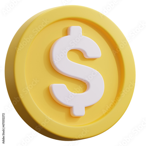 Yellow Money Coin