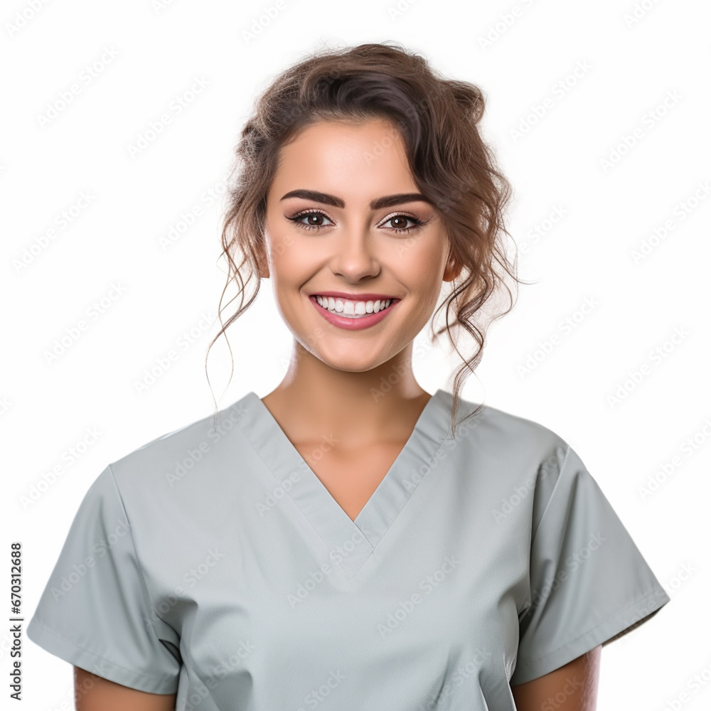 Handsome dentist or nurse isolated on white background Handsome dentist or nurse isolated on white background