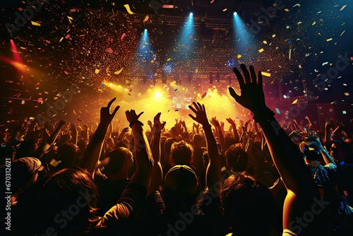 people crowd dj festival party club night concert event music nightclub nightlife move disco clubbing light dance stage lifestyle body hair photo
