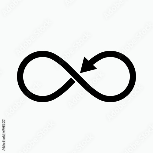 Infinity Icon. Unlimited, Endless. Eternity, Forever Symbol - Vector. 