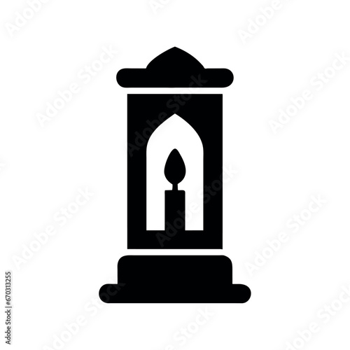 Canvas Print islam candle design