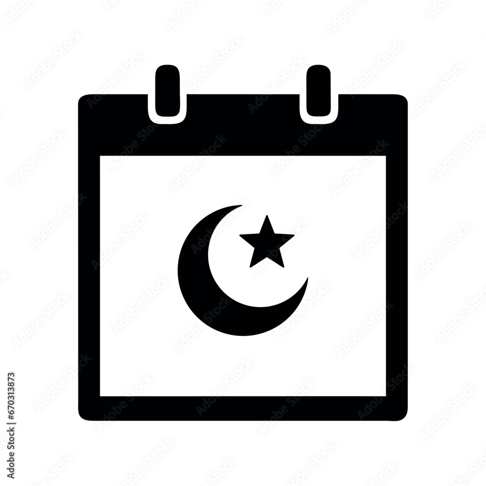 muslim calendar icon muslim calendar icon