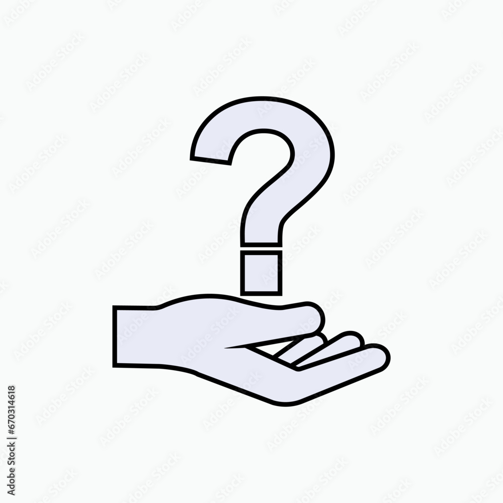 Interrogation Icon. Question and Answer Symbol - Vector. Interrogation Icon. Question and Answer Symbol - Vector.