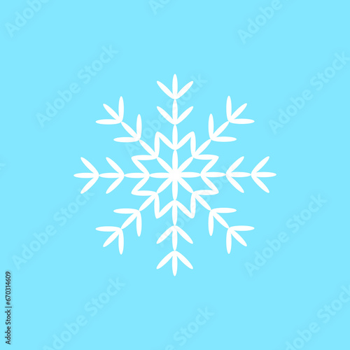 snowflake icon on a white background
