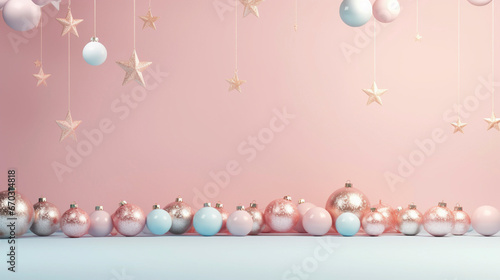 AI art Christmas themed background クリスマスがテーマの背景