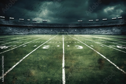 Field Football Grunge american background cement concrete cracked dark design detail dimpled dirty effect grimy horizontal old in plaster rough scratched solid stained surface texture vintage wall w photo
