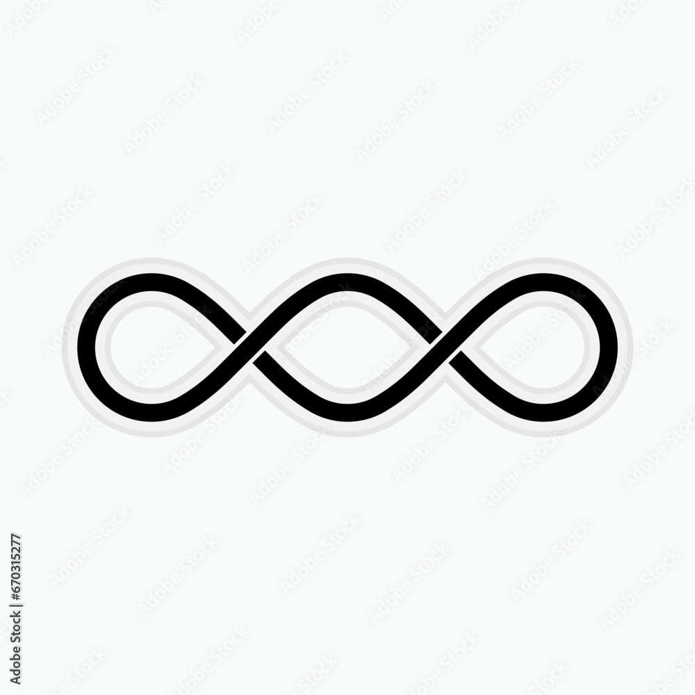 Fototapeta premium Infinity Icon. Unlimited, Endless. Eternity, Forever Symbol - Vector.
