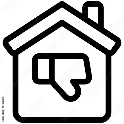 home dislike icon