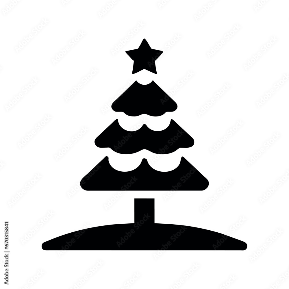christmas tree icon illustration christmas tree icon illustration