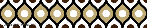 Retro geometric seamless pattern vector image