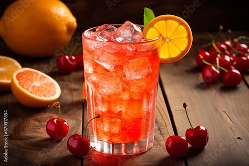 Non-Alcoholic Shirley Temple Cocktail Perfect for a Hot Summer Day photo